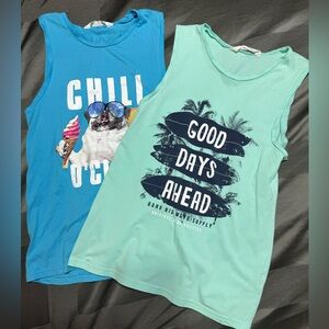 2 kids H&M tank tops 20-12